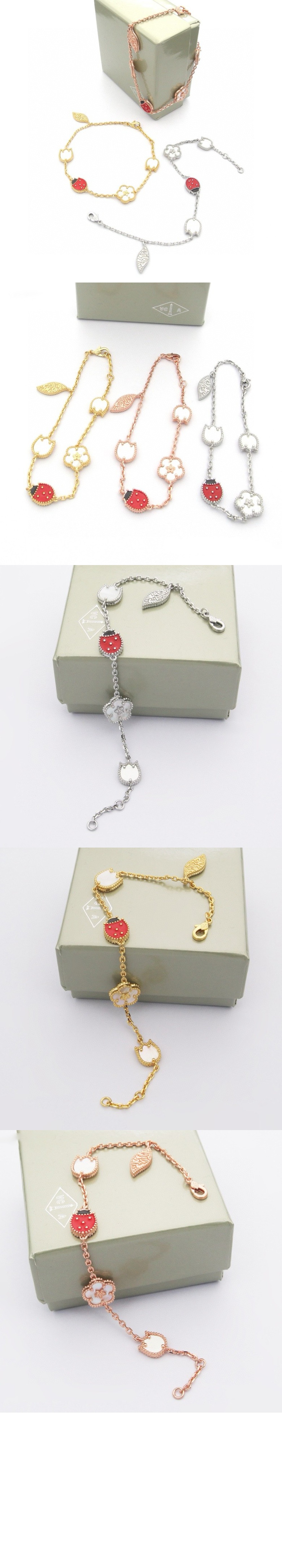 반클리프 럭키 스프링 팔찌 7RR00