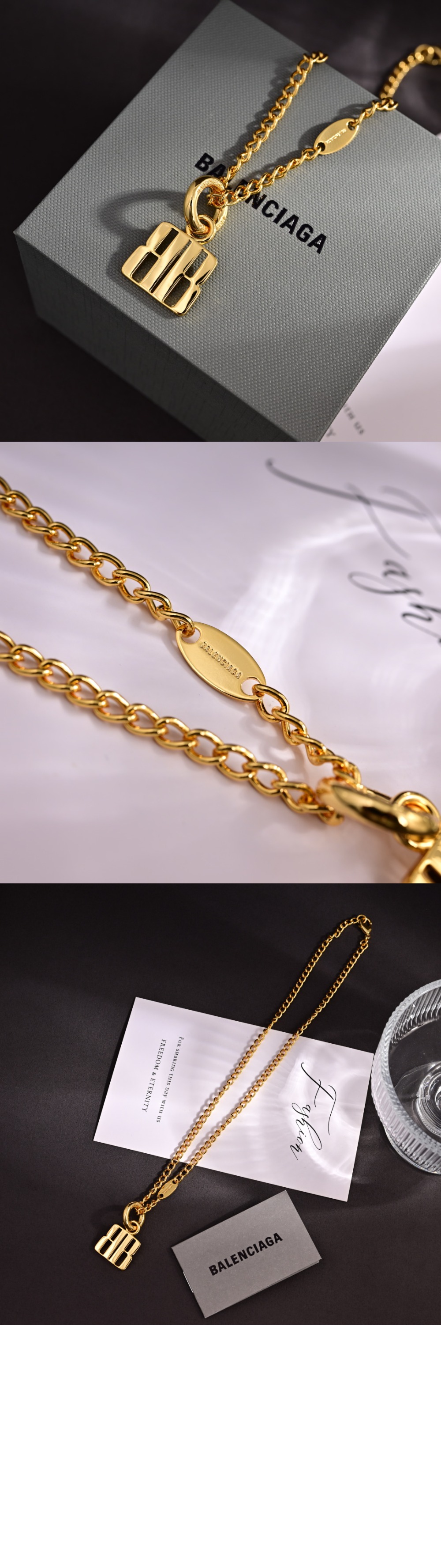 발렌시아가 나노 씬 네크리스 832652