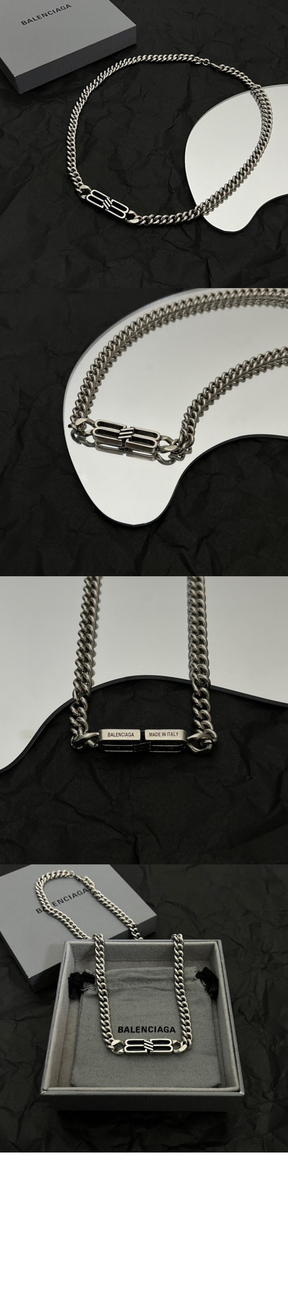 발렌시아가 아이콘 구르메트 목걸이 723052