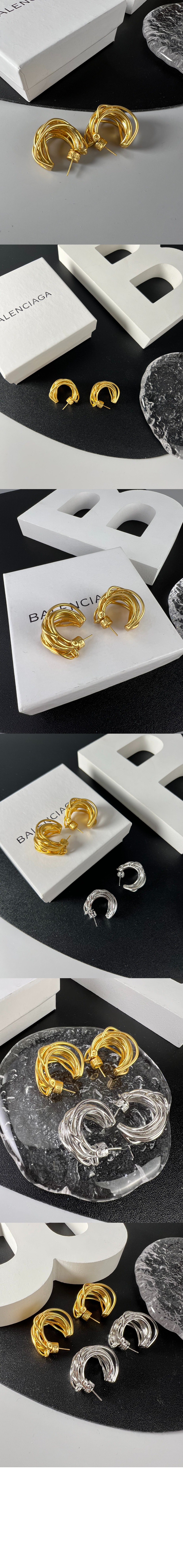 발렌시아가 실뭉치 효과 귀걸이 719078