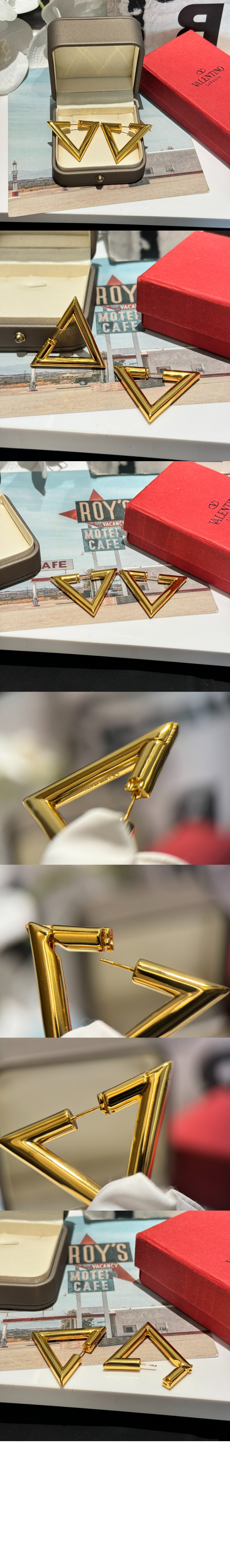 발렌티노 브이 메탈 이어링