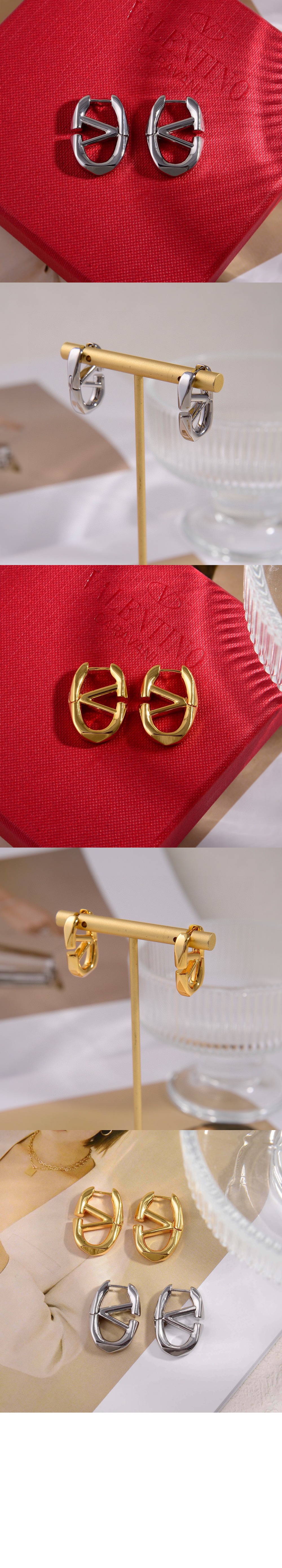 발렌티노 메탈 이어링