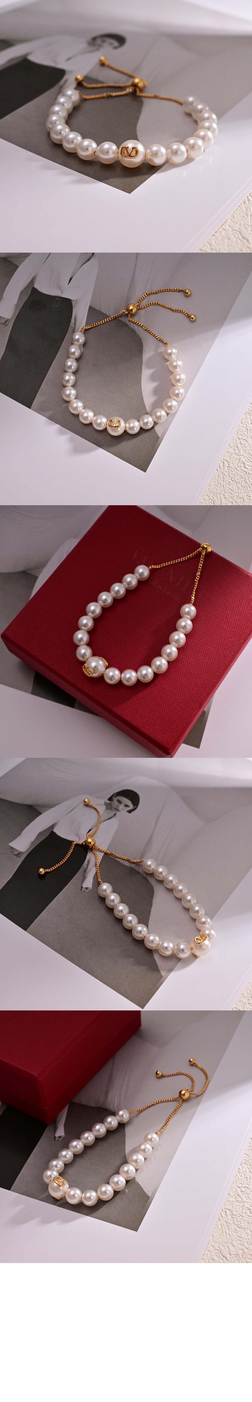 발렌티노 진주 브레이슬릿