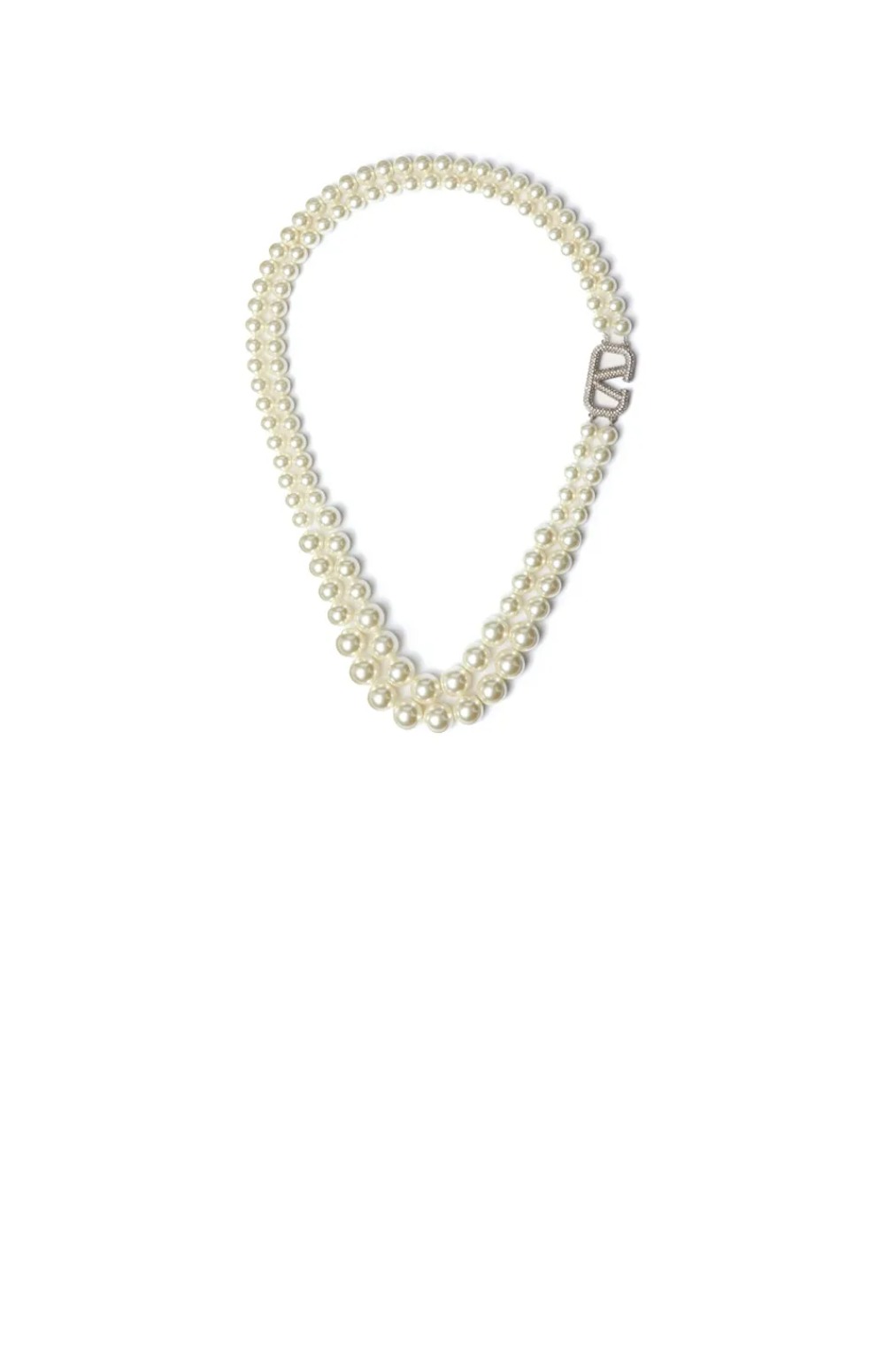 발렌티노 더블 진주 네크리스