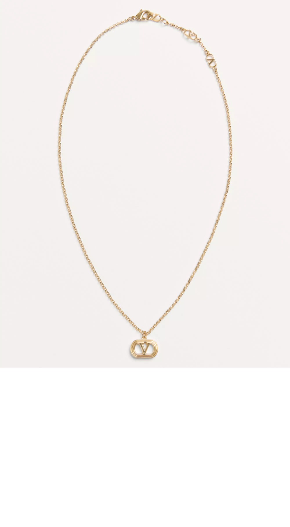 발렌티노 오발 메탈 네크리스