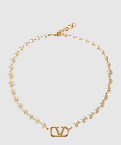 발렌티노 펄 비즈 네크리스