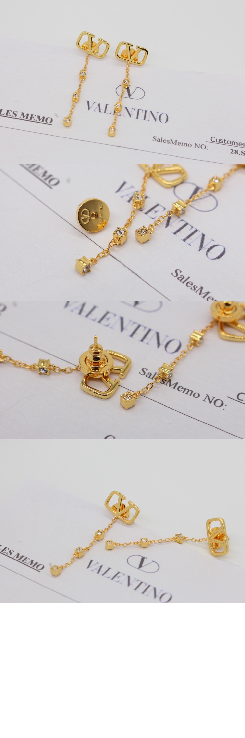 발렌티노 크리스털 이어링