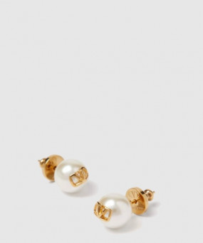 발렌티노 브이로고 시그니처 비즈 이어링