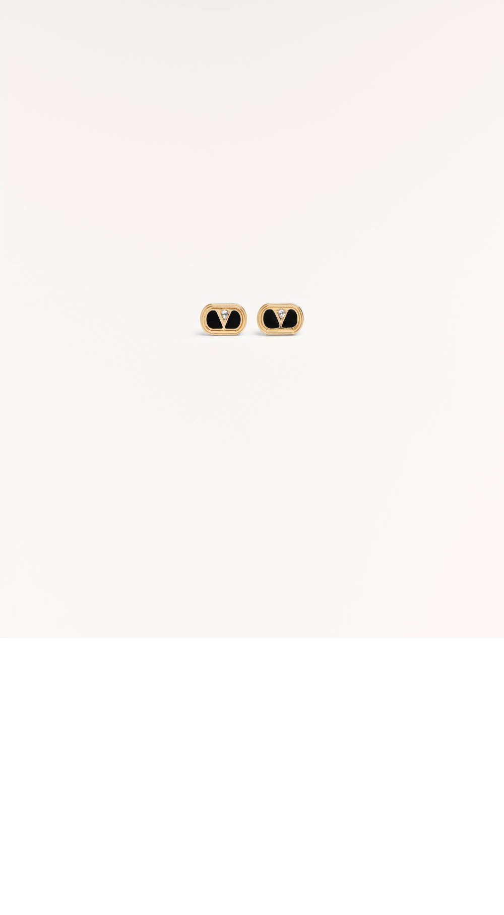 발렌티노 크리스털 메탈 이어링