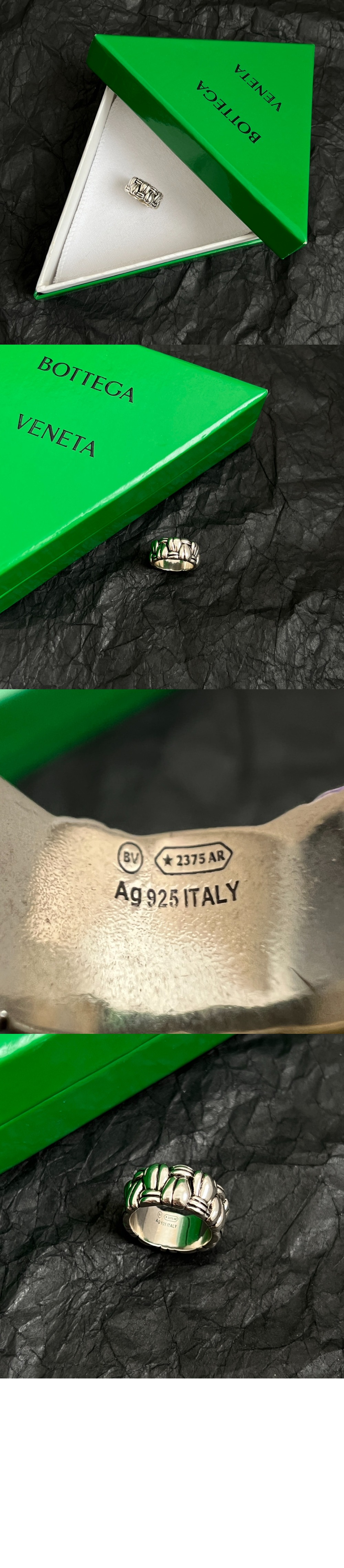 보테가베네타 플리츠 링 732038