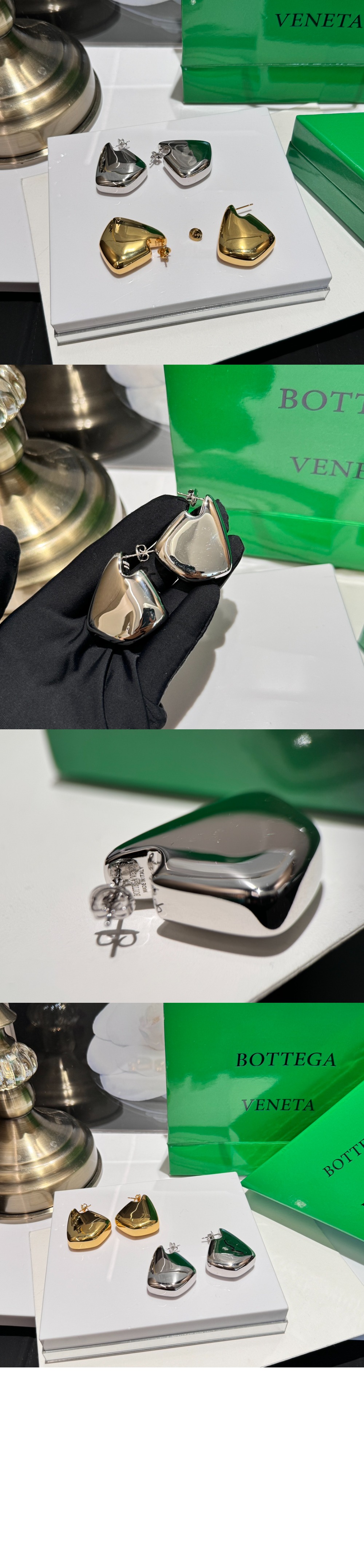 보테가베네타 라지 핀 이어링 786206