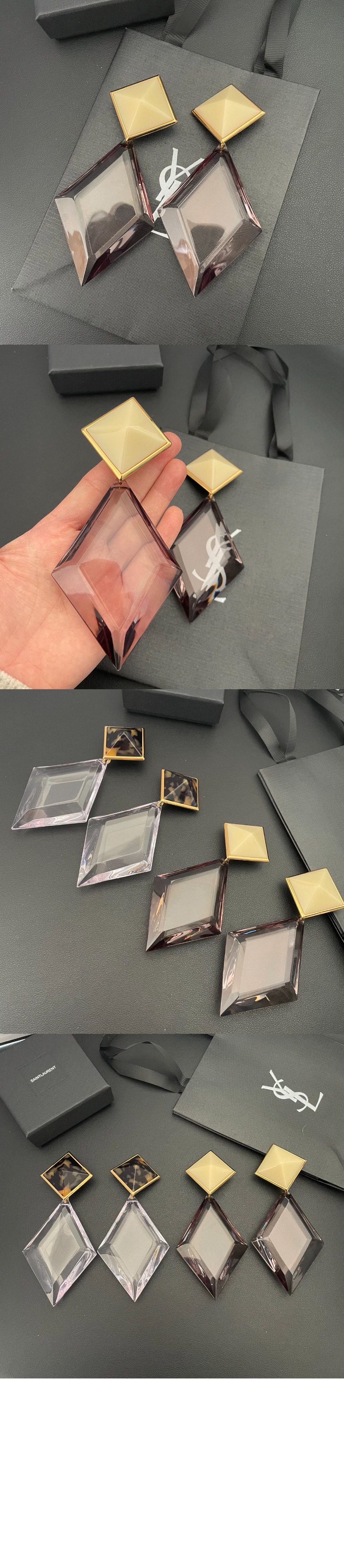 생로랑 수지 금속 귀걸이 803244