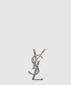 생로랑 메탈 소재의 CASSANDRE 크로커다일 브로치 470371