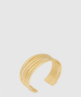 생로랑 메탈 소재의 멀티 와이어 커프 774581