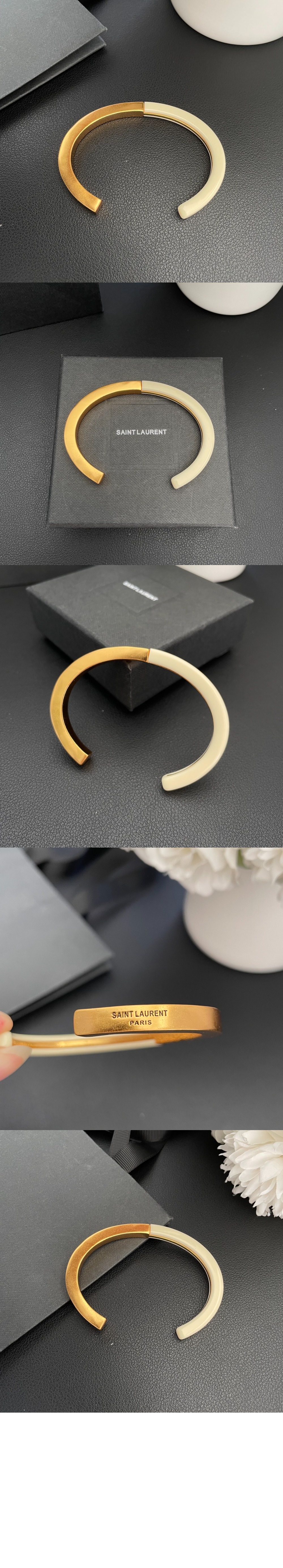 생로랑 투톤 컬러 커프 724314