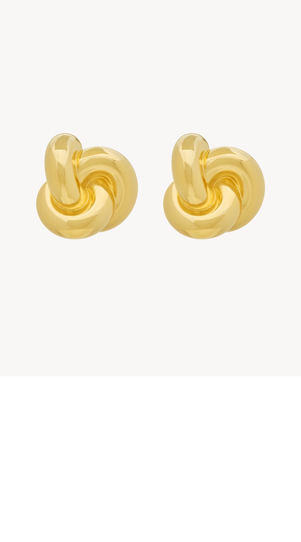 생로랑 메탈 소재의 매듭 이어링 789123