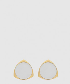 생로랑 메탈 소재의 쉴드 이어링 788236