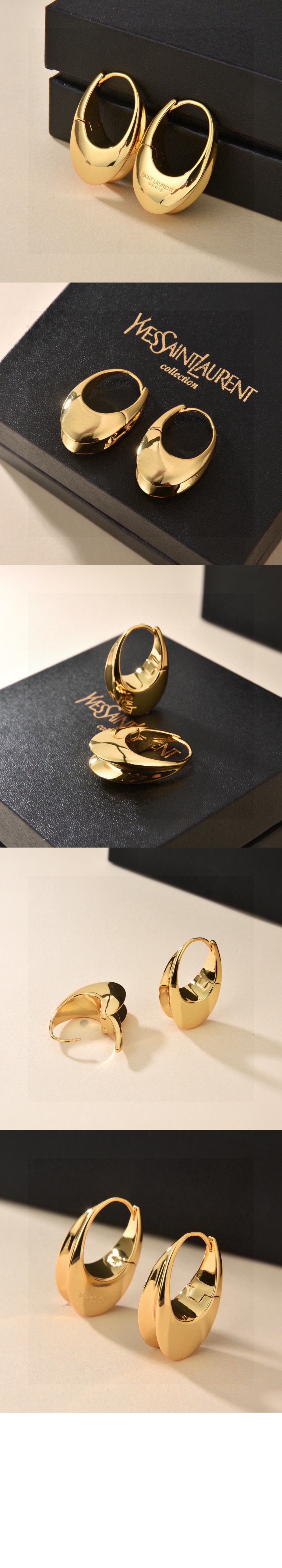 생로랑 메탈 소재의 ARTY 이어링 724321