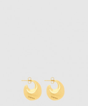 생로랑 메탈 티어드롭 후프 이어링 823709