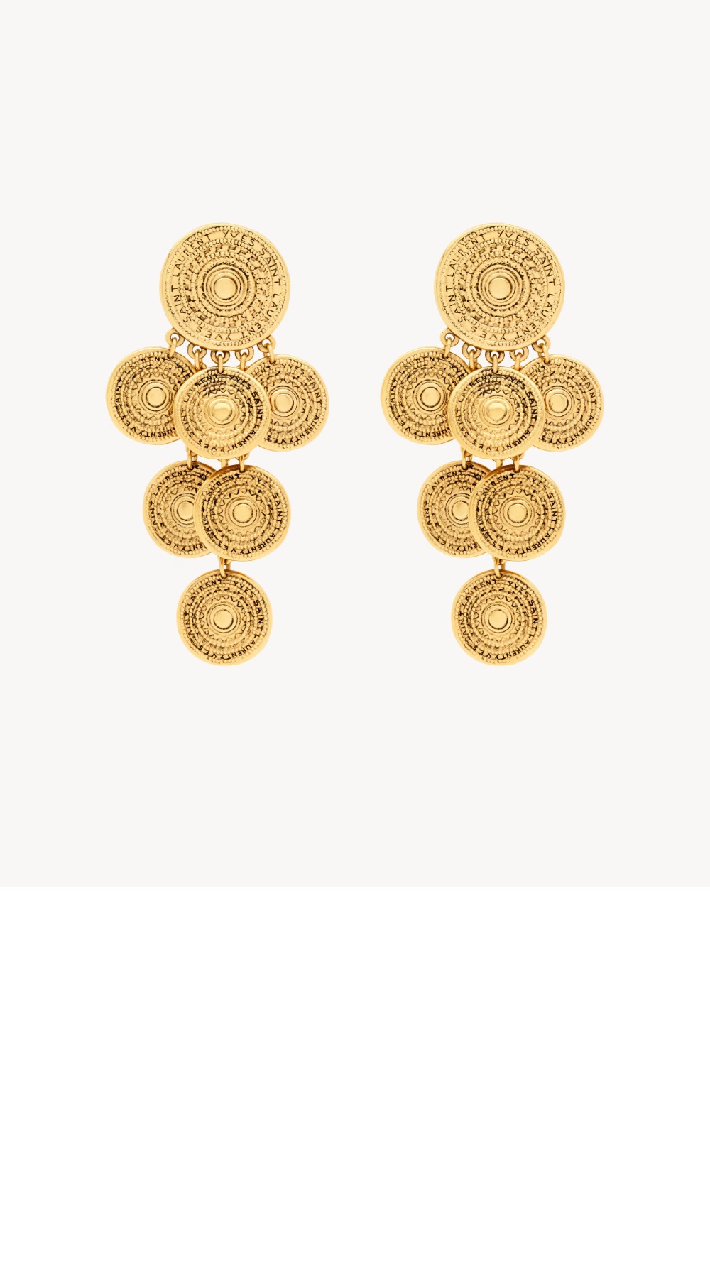 생로랑 메탈 참 이어링 820145