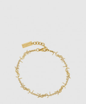 생로랑 메탈 소재의 CASSANDRE 멀티 참 브레이슬릿 757664