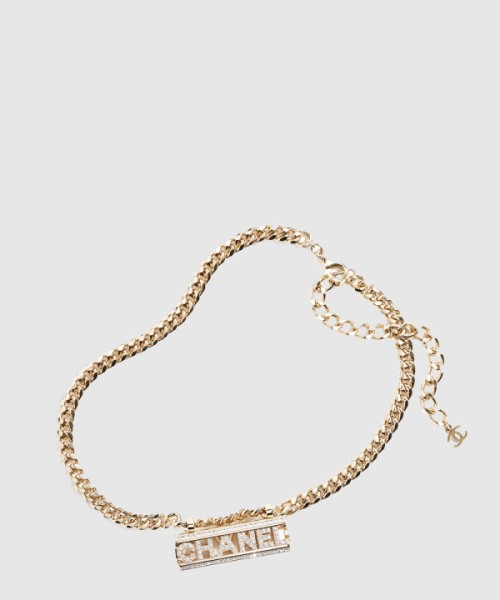 샤넬 로고 체인 목걸이 ABB583