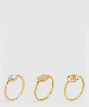 셀린느 분리형 황동 및 레진 진주 반지 460HR6