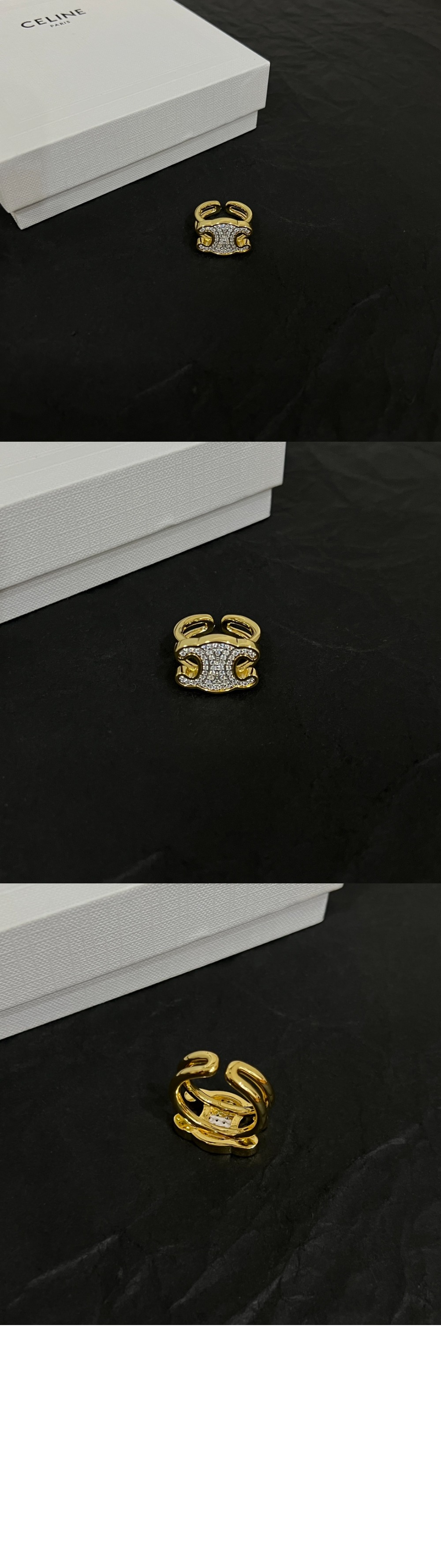 셀린느 트리옹프 라인스톤 스몰 반지 460MZ6