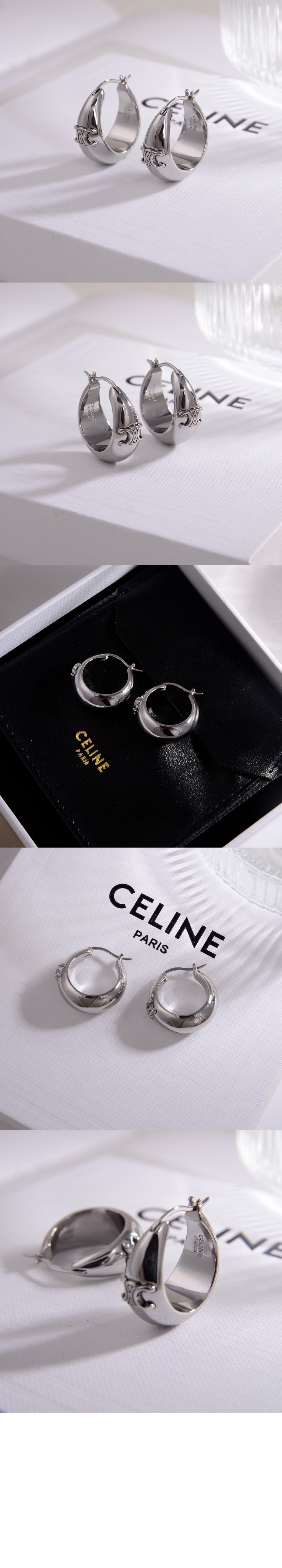 셀린느 트리옹프 볼드 후프 460HX6