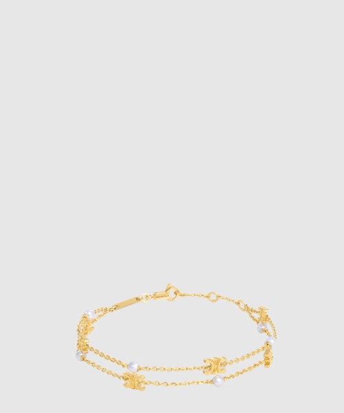 셀린느 트리옹프 펄 더블 팔찌 460PL6