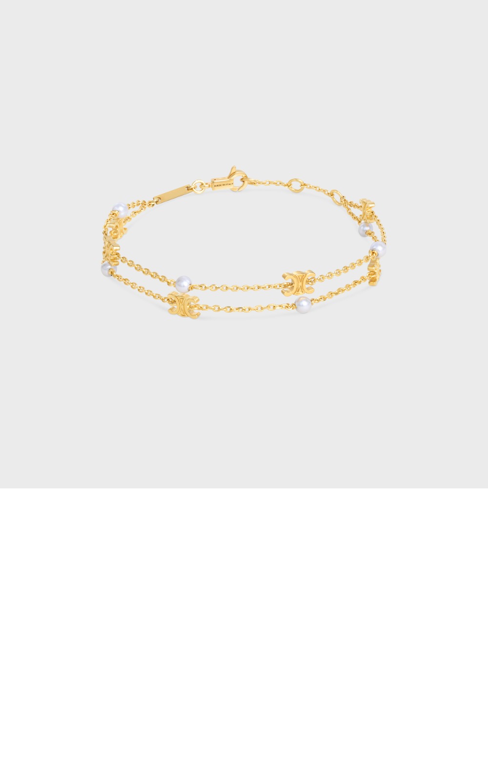 셀린느 트리옹프 펄 더블 팔찌 460PL6