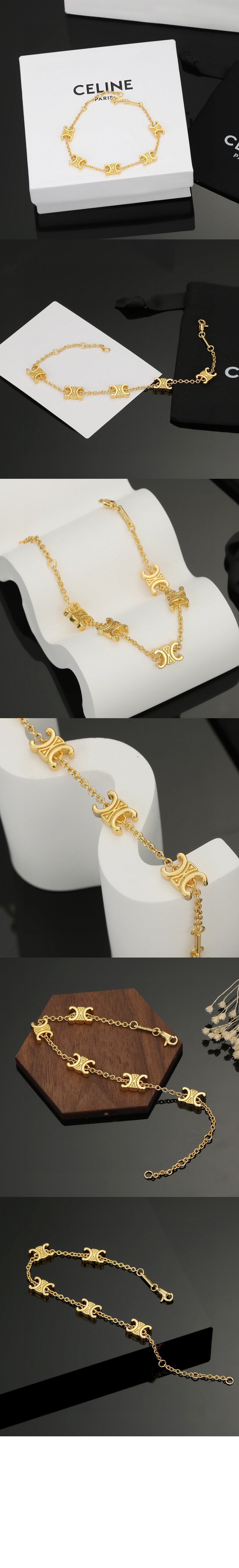 셀린느 트리옹프 미니 팔찌 460MT6