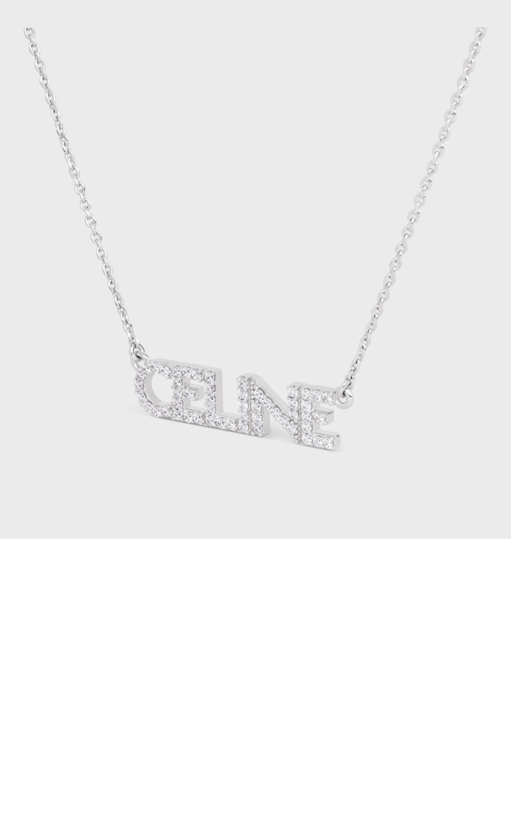 셀린느 모노크롬 스트라스 목걸이 460YR6