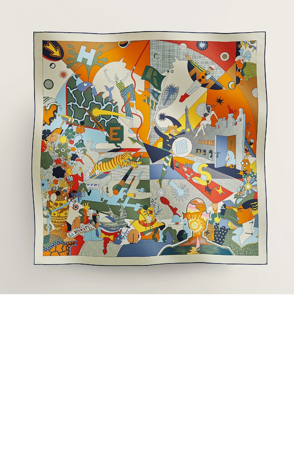 에르메스 Haute Parure 스카프 90