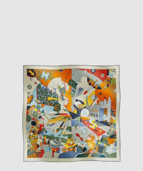 에르메스 Haute Parure 스카프 90