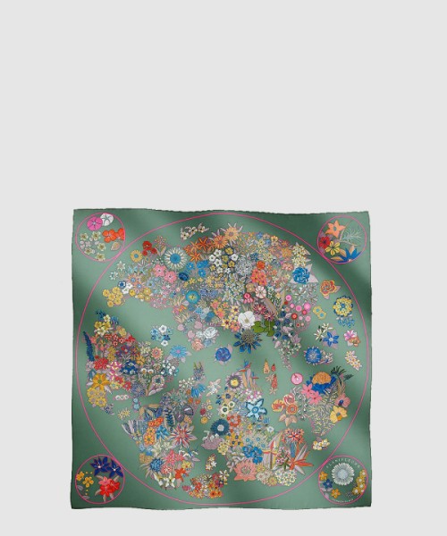 에르메스 Planifleurs 스카프 90