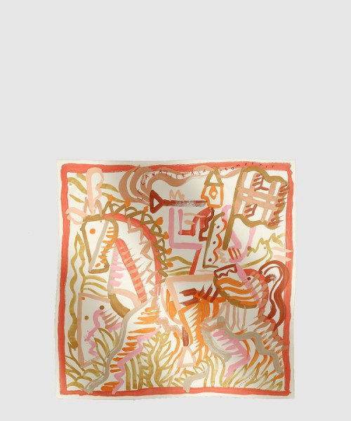 에르메스 Le Cavalier a la Trompette 스카프 90