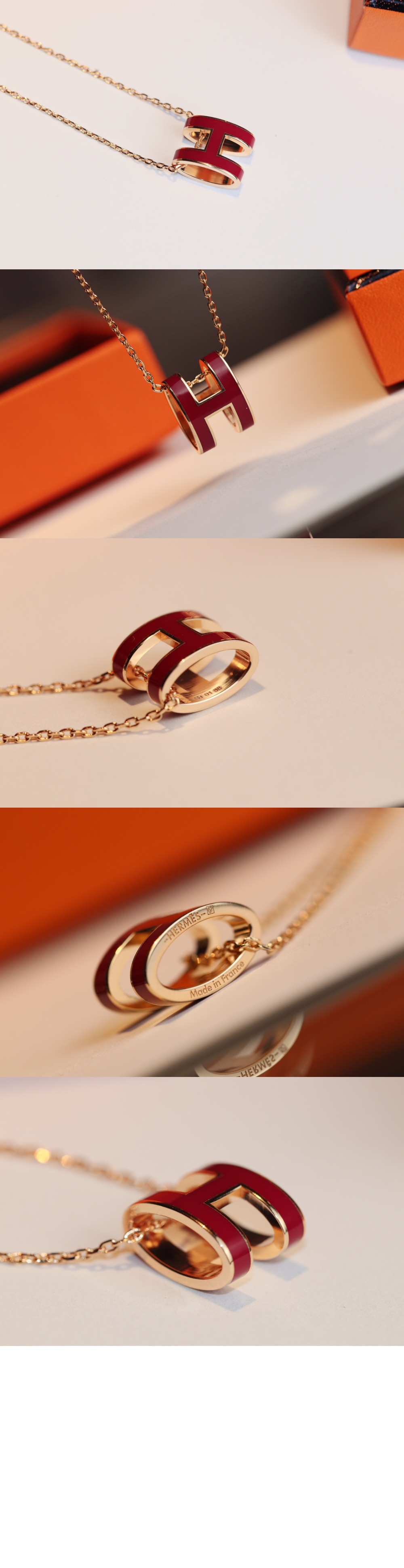 에르메스 미니 팝아슈 목걸이