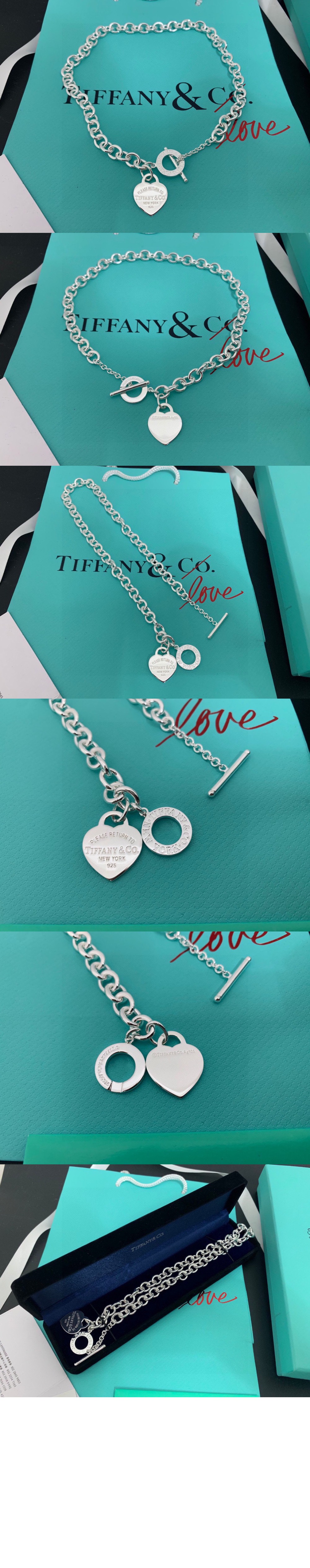 티파니앤코 하트 태그 목걸이