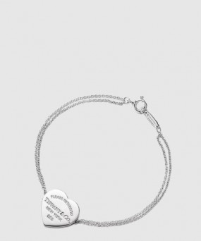 티파니앤코 더블 체인 하트 태그 브레이슬릿