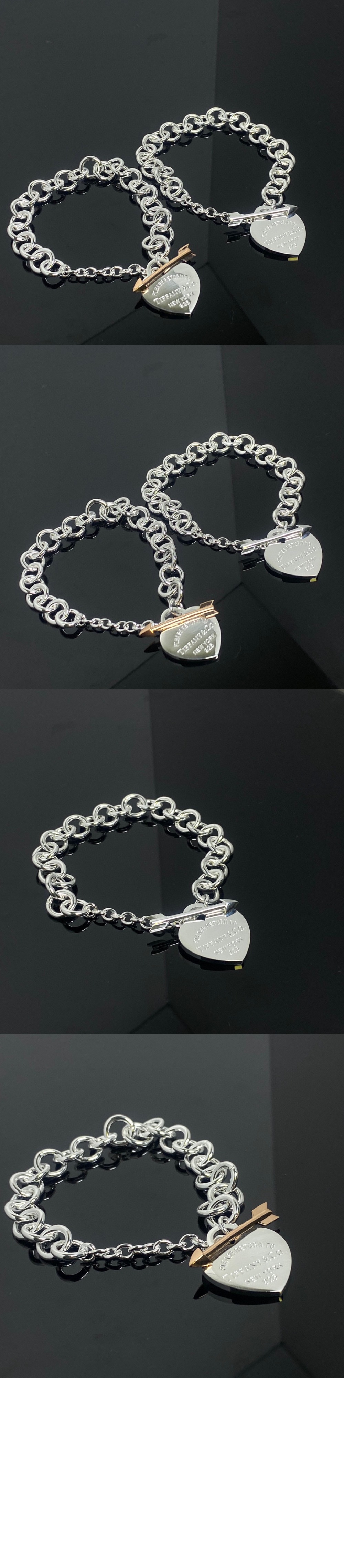 티파니앤코 러브스트럭 하트 태그 브레이슬릿