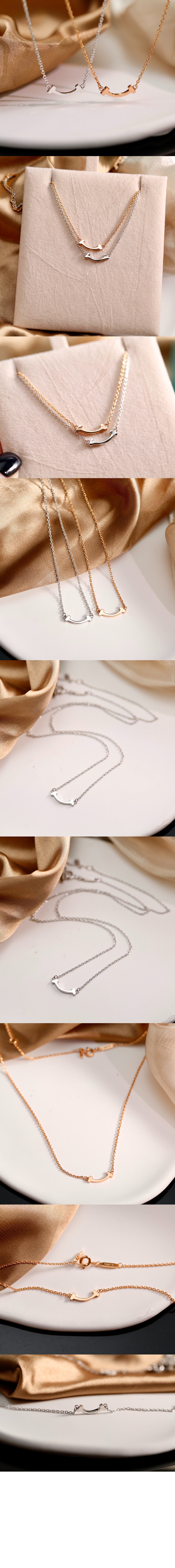 티파니앤코 T 스마일 목걸이