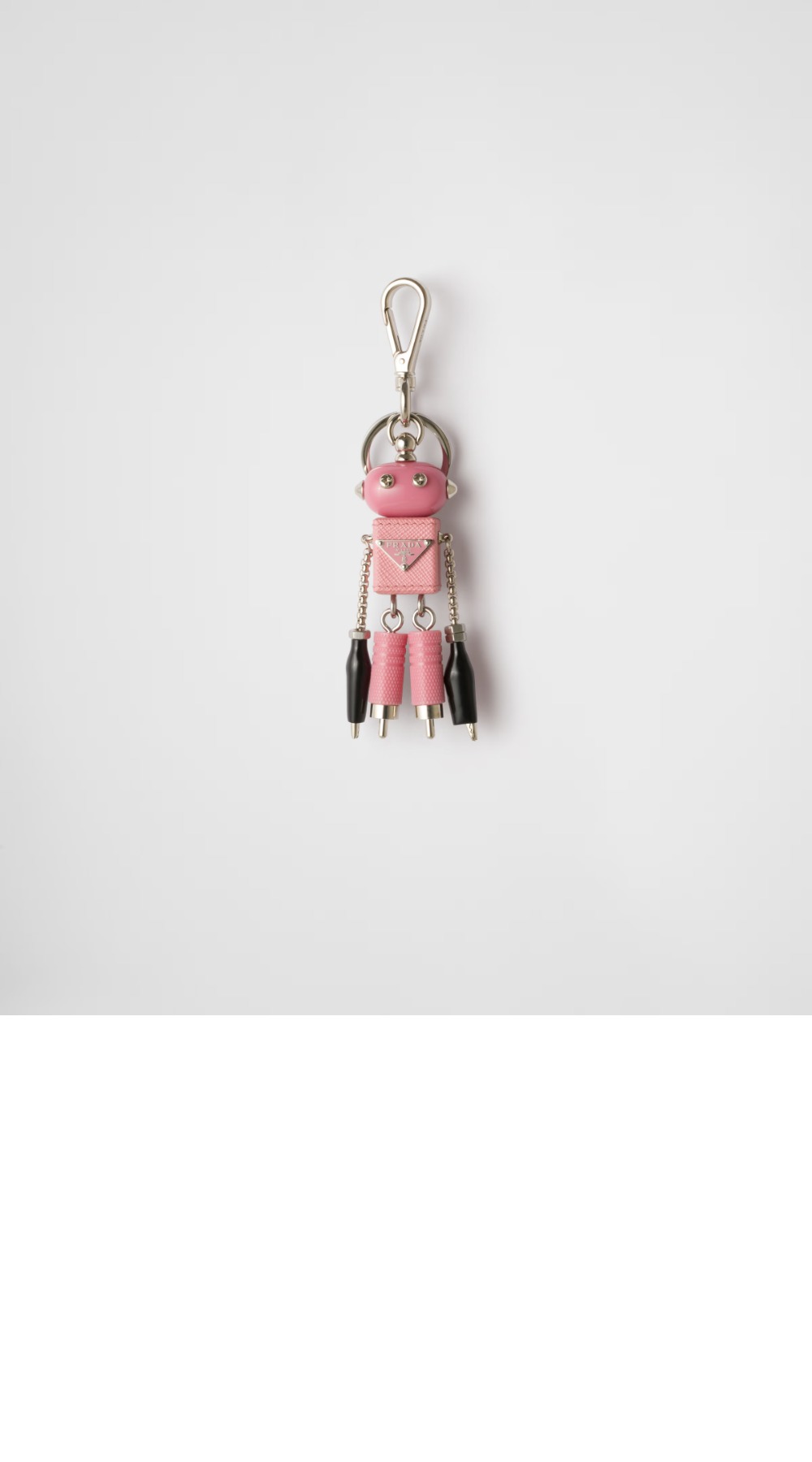 프라다 Robot 사피아노 가죽 백 참 2TR101