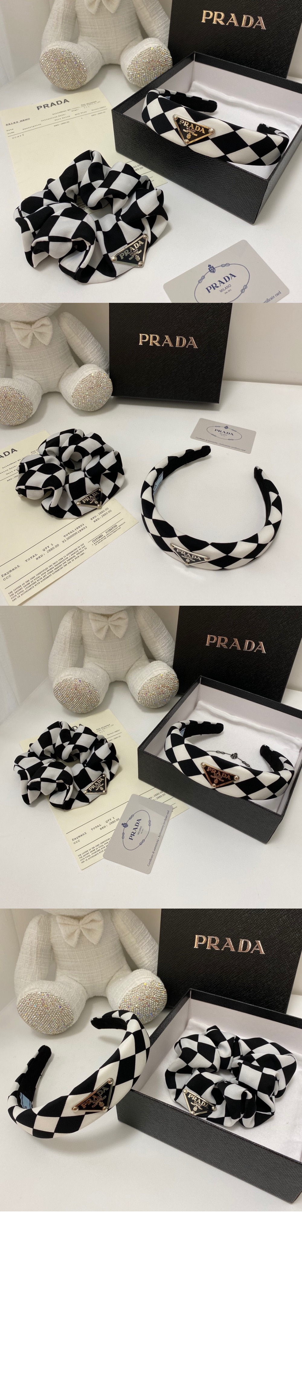 프라다 리나일론 스크런치 1IF015