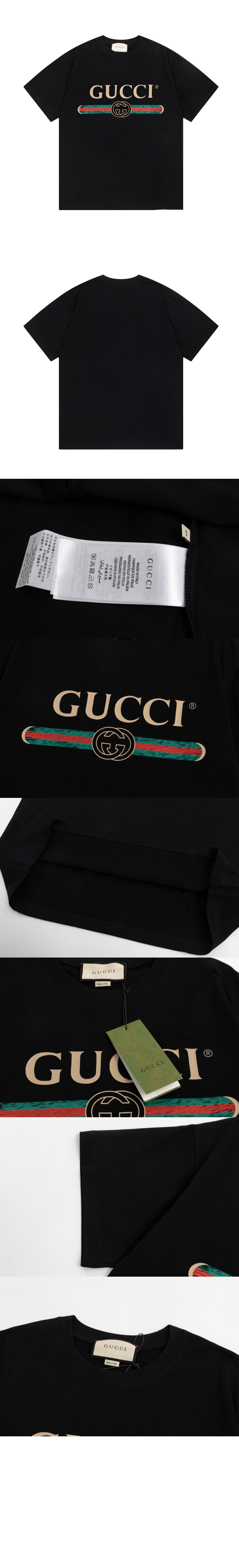 구찌 로고 프린트 반팔