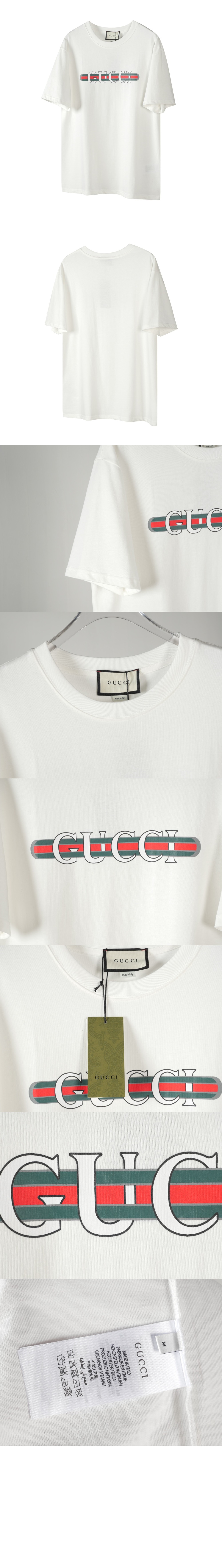 구찌 로고 프린트 반팔