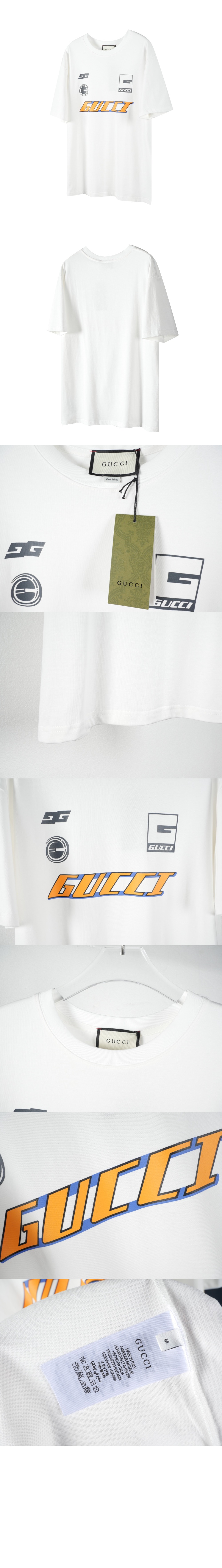 구찌 로고 프린트 반팔