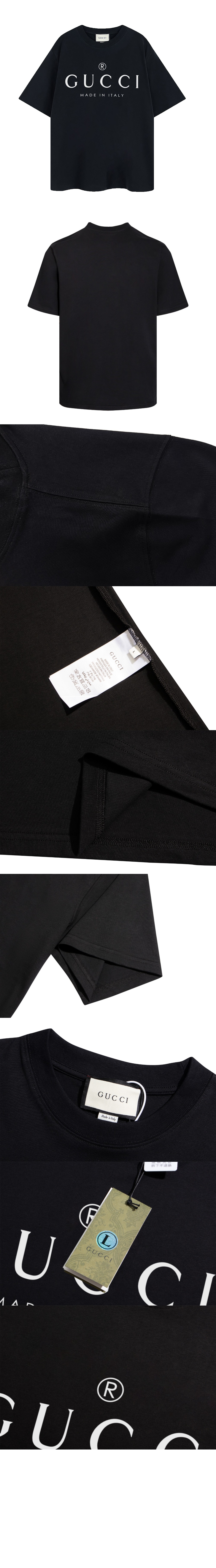 구찌 로고 프린트 반팔