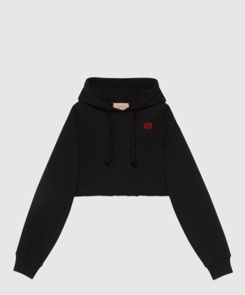 구찌 로고 후드 긴팔