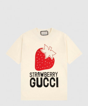 구찌 플라워 코튼 톱